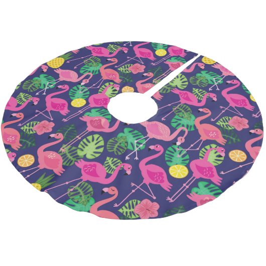 flamingo's, zomerelementen kerstboom rok (Gekanteld)