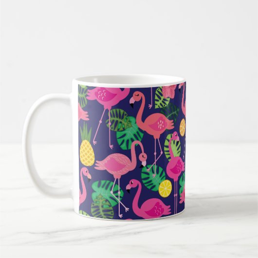  flamingo's, zomerelementen koffiemok (Links)