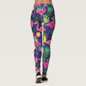 flamingo's, zomerelementen leggings (Achterkant)