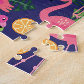 flamingo's, zomerelementen legpuzzel (Zijkant)