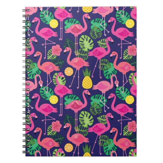 flamingo's, zomerelementen notitieboek (Voorkant)