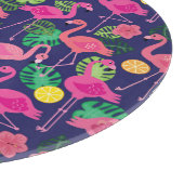  flamingo's, zomerelementen snijplank (Hoek)
