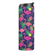 flamingo's, zomerelementen thermosbeker (Gedraaid links)