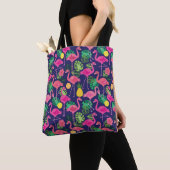 flamingo's, zomerelementen tote bag (Dichtbij)