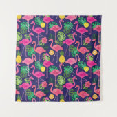  flamingo's, zomerelementen wandkleed (Voorkant)