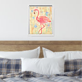Flamingoschilderij Ingelijst Canvas aan de Wand Afdruk (Insitu (Slaapkamer))