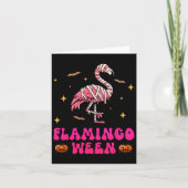 Flamingoween Flamingo Mummy Halloween Enge Kostuum Kaart (Voorkant)