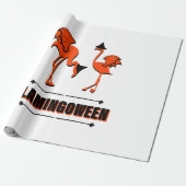 Flamingoween - Halloween Cadeaupapier (Uitgerold)