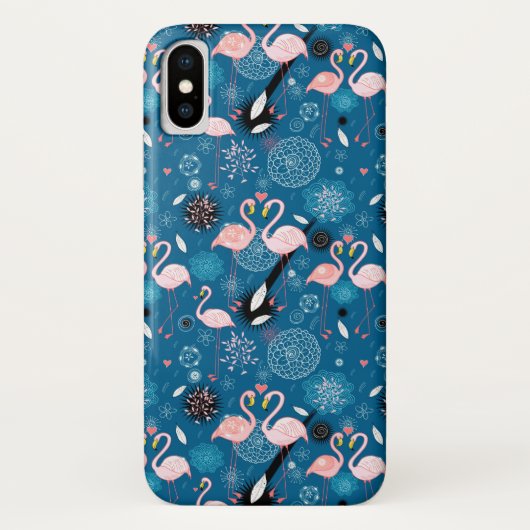 Flamingpatroon van de paardenbloemen Case-Mate iPhone case (Achterkant)