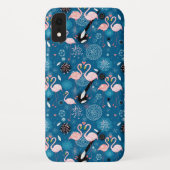 Flamingpatroon van de paardenbloemen Case-Mate iPhone case (Achterkant)