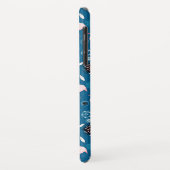 Flamingpatroon van de paardenbloemen Case-Mate iPhone case (Achterkant/links)