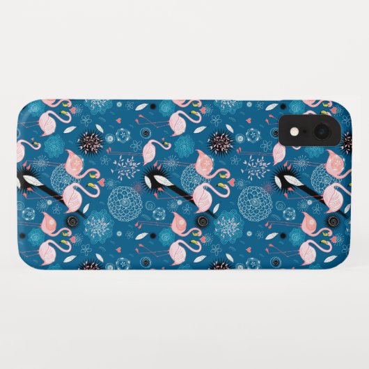 Flamingpatroon van de paardenbloemen Case-Mate iPhone case (Achterkant (horizontaal))