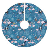 Flamingpatroon van de paardenbloemen kerstboom rok (Voorkant)