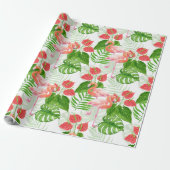 Flamingtuin Cadeaupapier (Uitgerold)