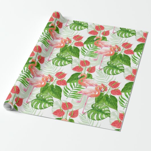 Flamingtuin Cadeaupapier (Uitgerold)