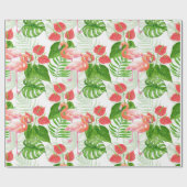 Flamingtuin Cadeaupapier (Vlak)