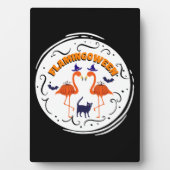 Flamingtussen  pompoen Flamingo Witch Fotoplaat (voorkant)