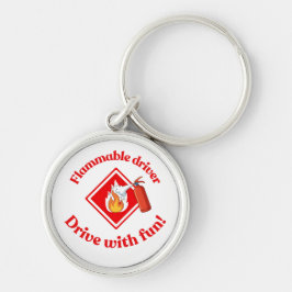 Flammable Driver Trucker | Funny ADR Hazmat Sleutelhanger