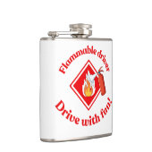 Flammable Driver Trucker Gift | Funny ADR Hazmat Heupfles (Rechts)