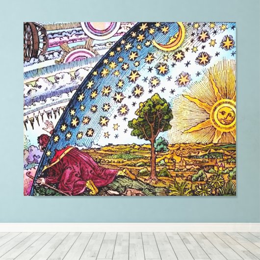 Flammarion Dome Canvas — Grote Canvas Geweldige (Insitu (Houten vloer))