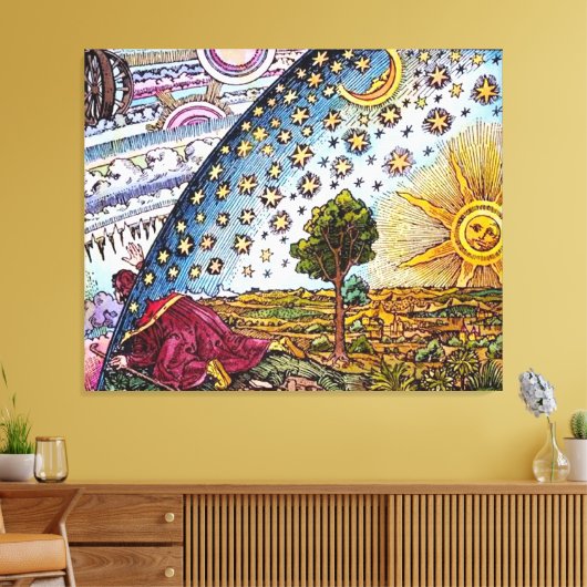 Flammarion Dome Canvas — Grote Canvas Geweldige (Insitu (Woonkamer))