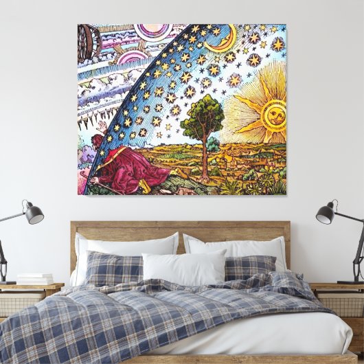 Flammarion Dome Canvas — Grote Canvas Geweldige (Insitu (Slaapkamer))