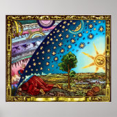 Flammarion Dome Flat Earth Poster (Voorkant)