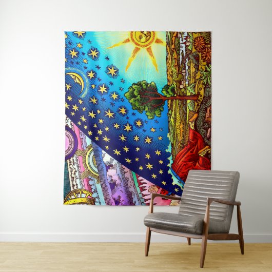 Flammarion Dome Tapestry Wandkleed (In situ)