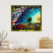 Flammarion Dome Tint Poster - Flat Earth Dome (Keuken)