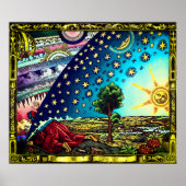 Flammarion Dome Tint Poster - Flat Earth Dome (Voorkant)
