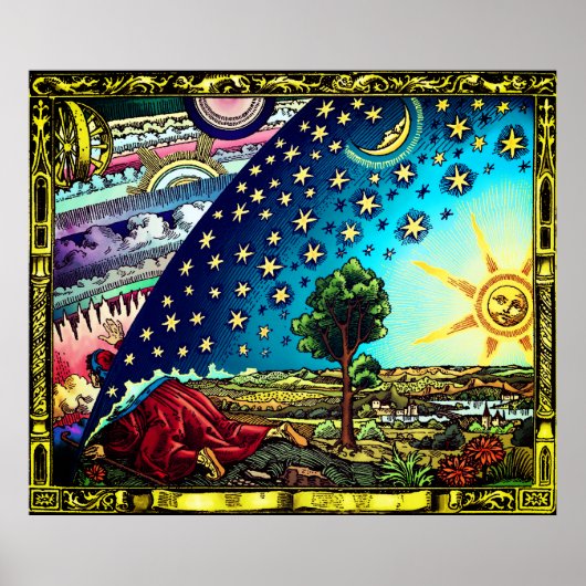 Flammarion Dome Tint Poster - Flat Earth Dome (Voorkant)