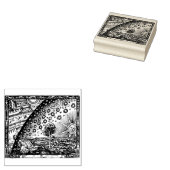 Flammarion Dome Woodcut Engraving Rubberstempel (Gestempeld)