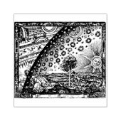 Flammarion Dome Woodcut Engraving Rubberstempel (Afrduk)