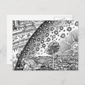 Flammarion Engraving the Sun and the Stars Briefkaart (Voorkant / Achterkant)