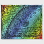 Flammarion Heaven and Earth Engraving Artwork Cadeaupapier (Vlak)