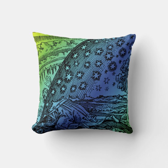 Flammarion Heaven and Earth Engraving Artwork Kussen (Voorkant)