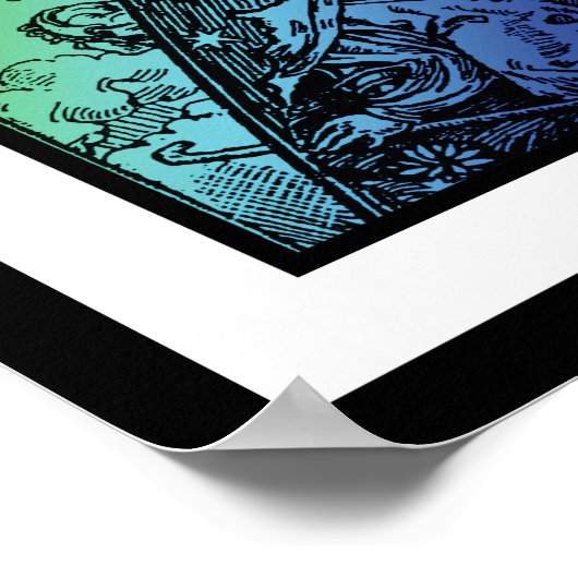 Flammarion Heaven and Earth Engraving Artwork Poster (Hoek)