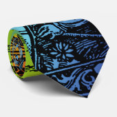 Flammarion Heaven and Earth Engraving Artwork Stropdas (Opgerold)