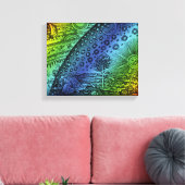 Flammarion Hemel en Aarde Gravure Kunstwerk Canvas Afdruk (Insitu (Woonkamer))