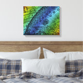 Flammarion Hemel en Aarde Gravure Kunstwerk Canvas Afdruk (Insitu (Slaapkamer))