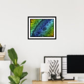 Flammarion Hemel en Aarde Gravure Kunstwerk Poster (Thuiskantoor)