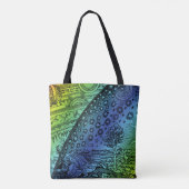 Flammarion Hemel en Aarde Gravure Kunstwerk Tote Bag (Achterkant)