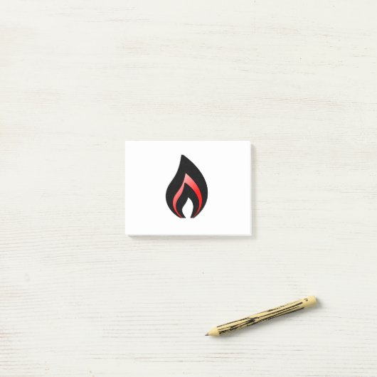 Flamme Post-it® Notes (Op bureau)