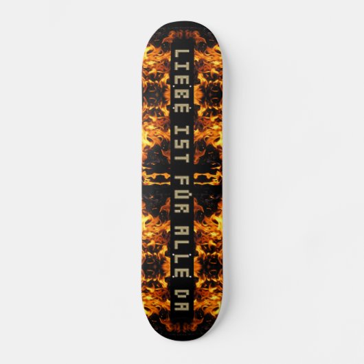 Flammen Explosion Persoonlijk Skateboard (Voorkant)