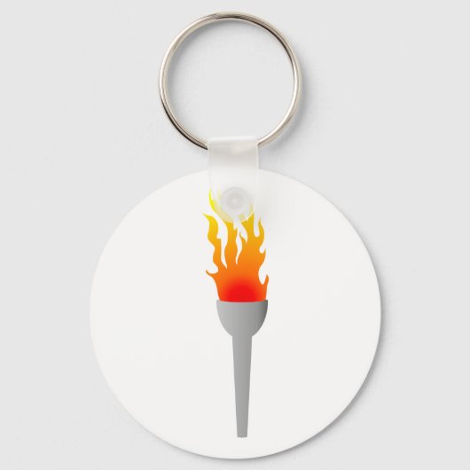 Flammen Fackel flames torch Sleutelhanger (Voorkant)