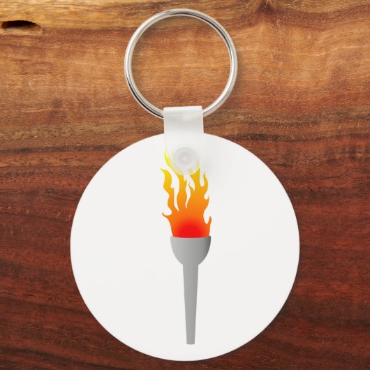Flammen Fackel flames torch Sleutelhanger (Voorkant)