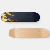 Flammen Flamme Flame Flames Feuer Fire blue Persoonlijk Skateboard (Horizontaal)