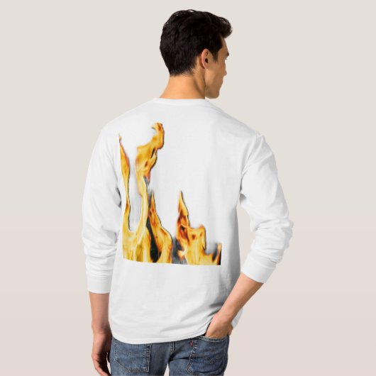 Flammen – Flamme – Flame – Flames – Feuer – Fire T T-shirt (Achterkant volledig)