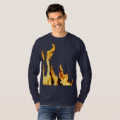 Flammen – Flamme – Flame – Flames – Feuer – Fire T T-shirt (Voorkant volledig)