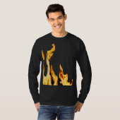 Flammen – Flamme – Flame – Flames – Feuer – Fire T T-shirt (Voorkant volledig)